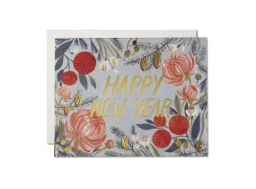 New Years Flowers Boxed Cards