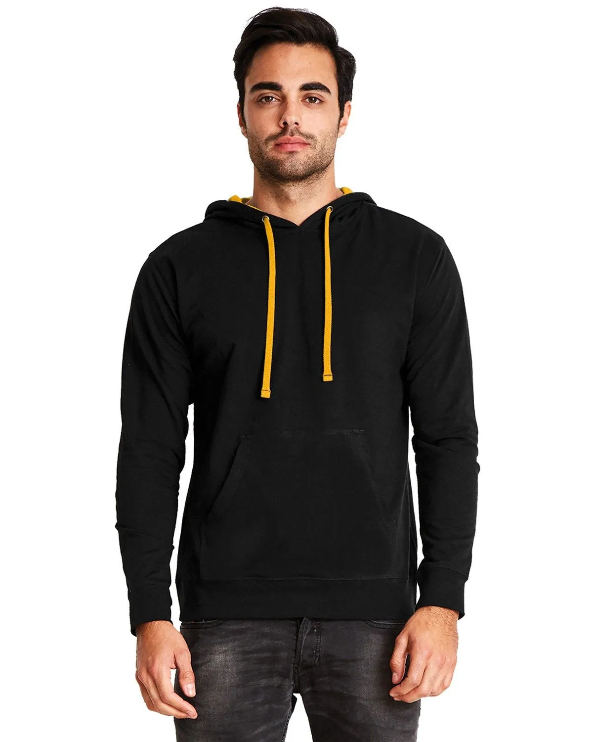 Next Level French Terry Pullover Hoody 9301 Black/ Gold