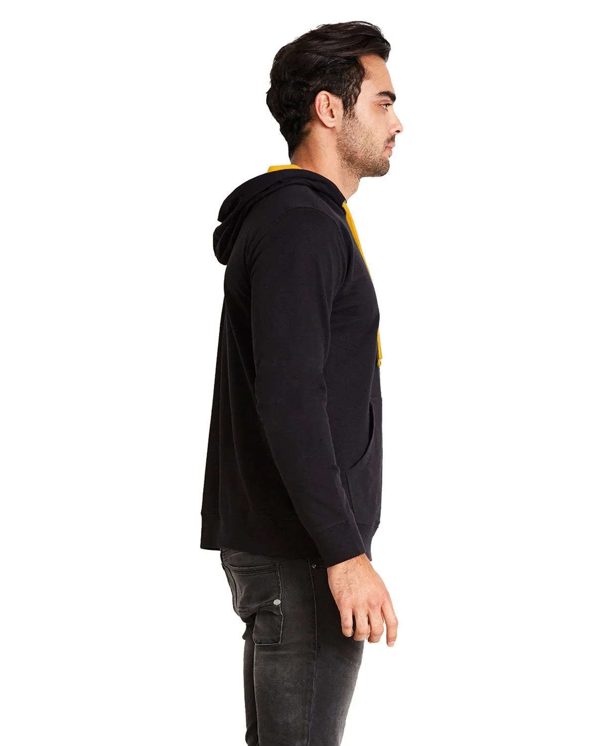 Next Level French Terry Pullover Hoody 9301 Black/ Gold