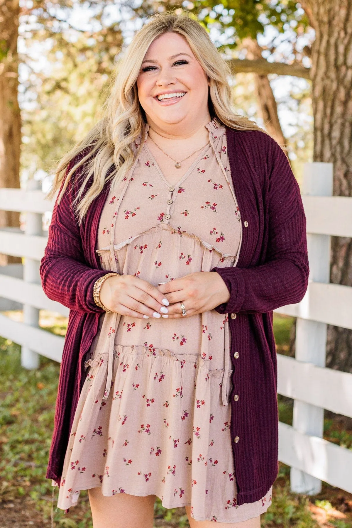 No Doubt About It Ruffled Mini Dress- Taupe