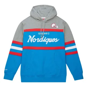 Nordiques Head Coach P/O Hoody - Light Blue/Grey