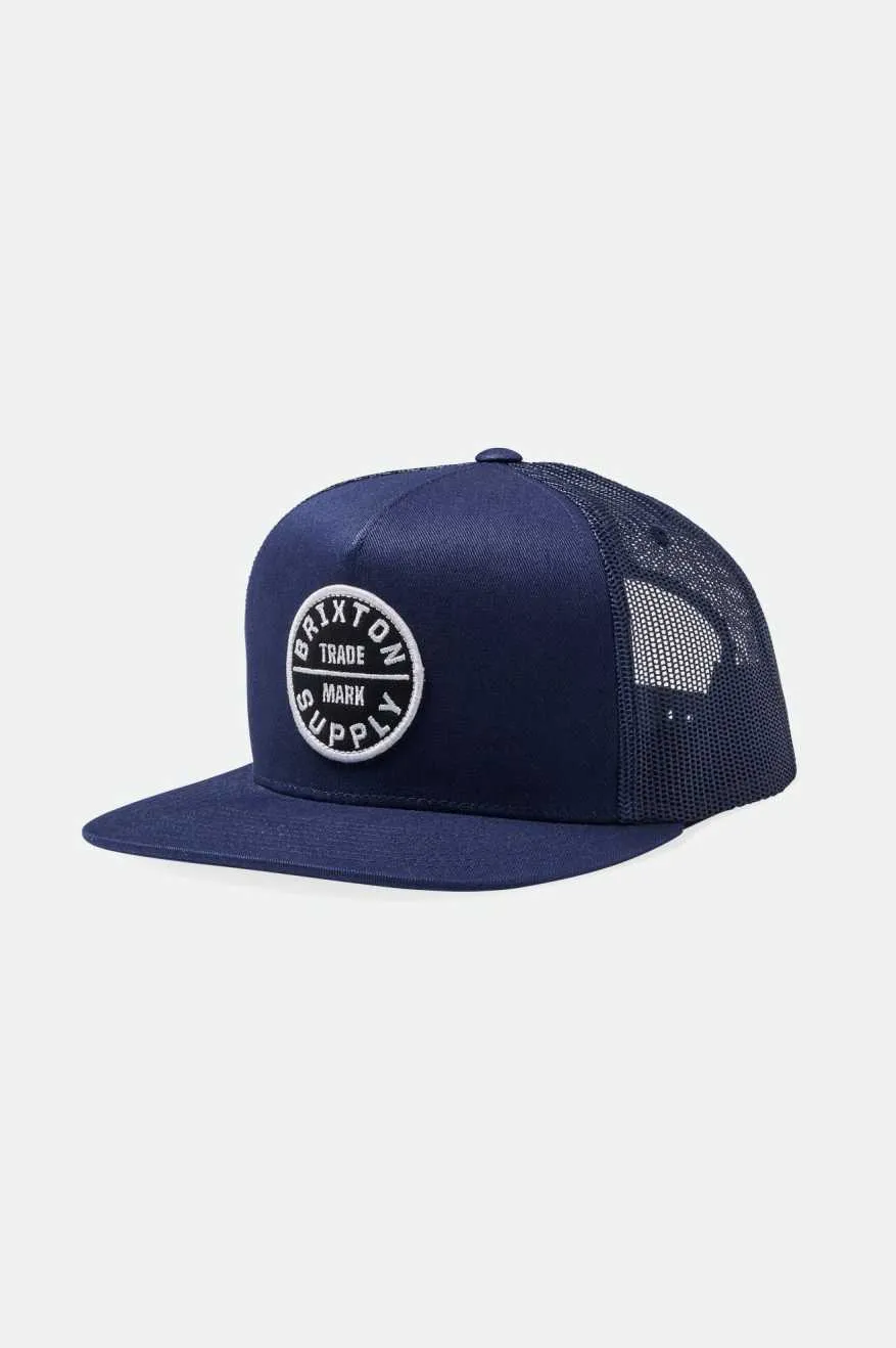 Oath Trucker Hat - Washed Navy/Washed Navy