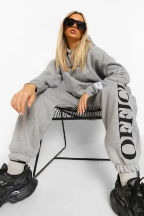 Oversized Official Hood Print Tracksuit