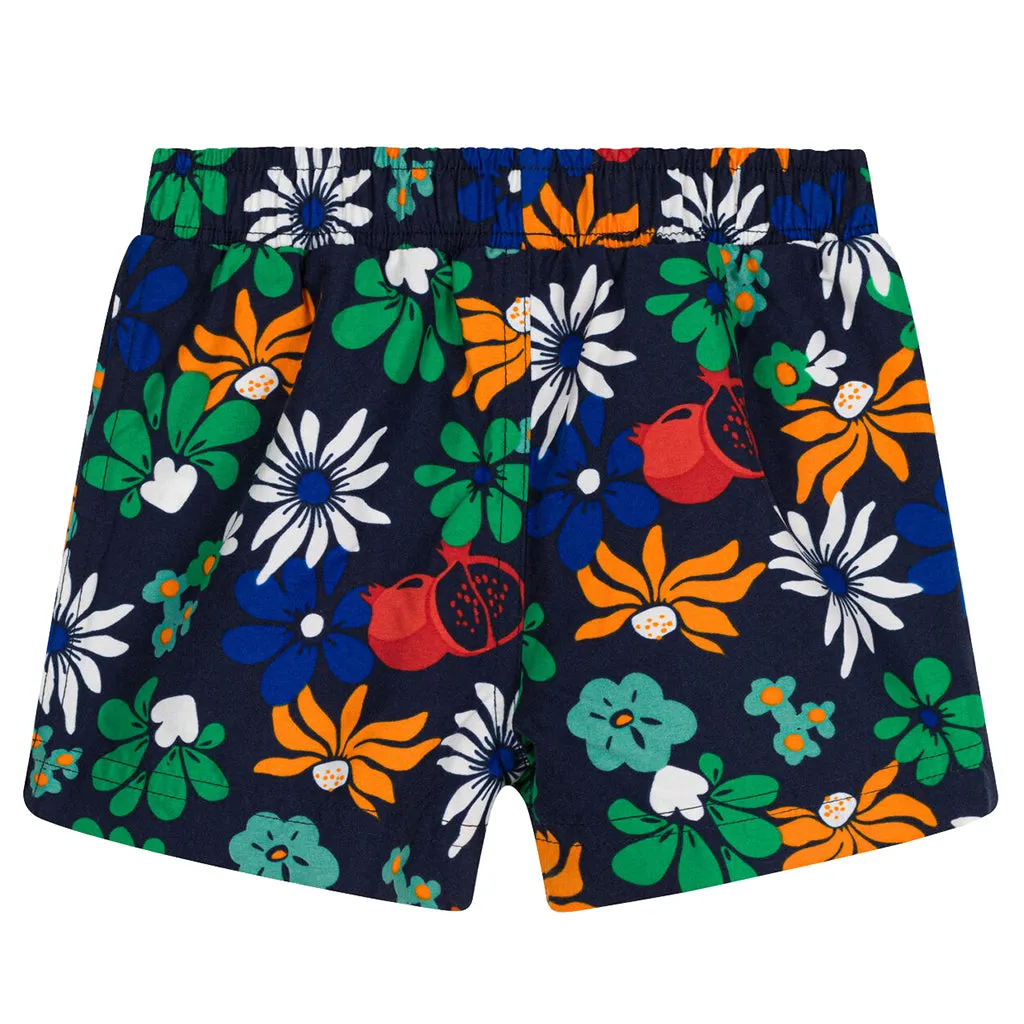 Petit Bateau Baby Swim Shorts Medieval Blue Floral