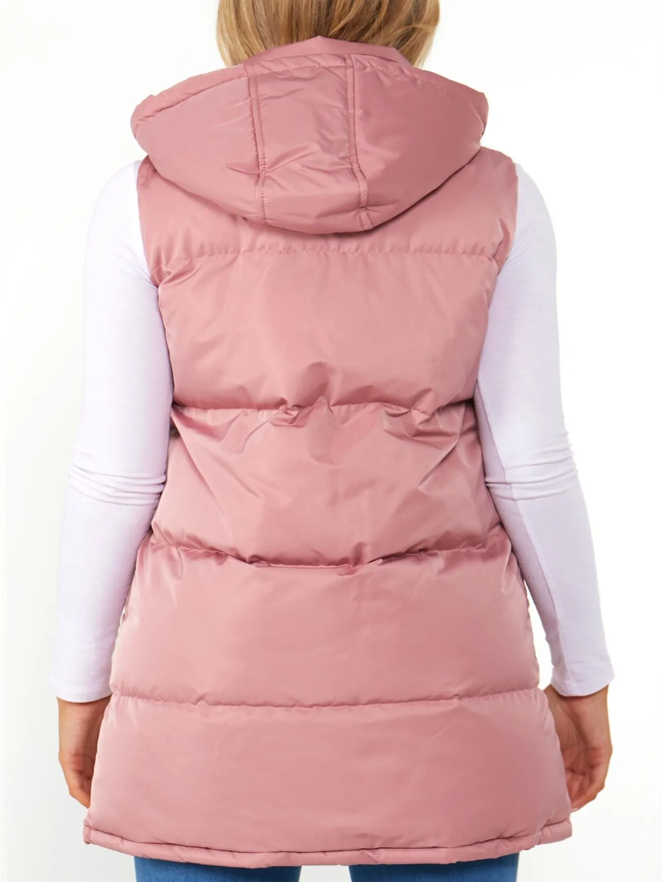 Plus Size Gilet Bodywarmer Jacket, Toffee Brown, Black, Pink, UK Sizes 18 to 25