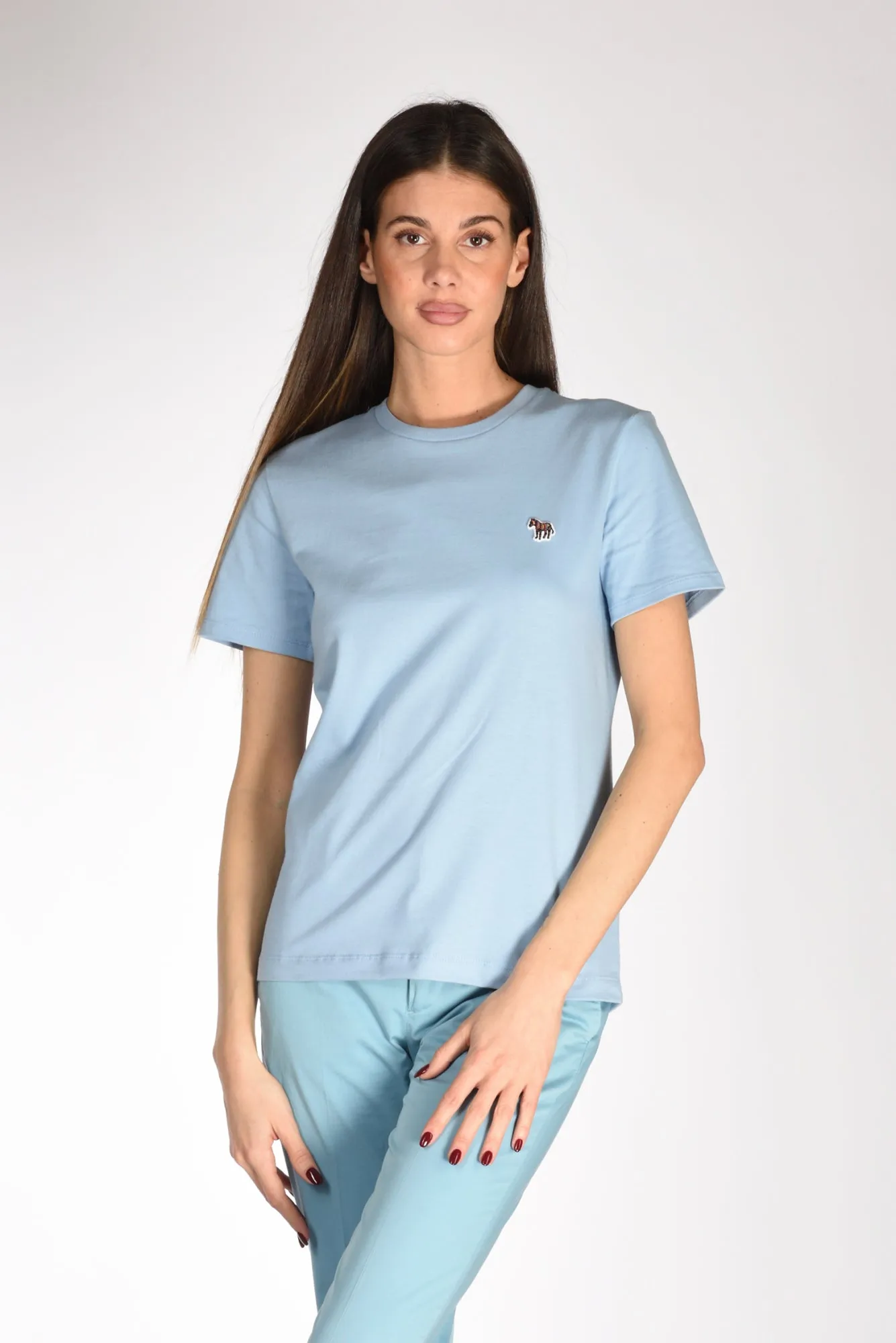 P.s. Paul Smith Tshirt Azzurro Acqua Donna