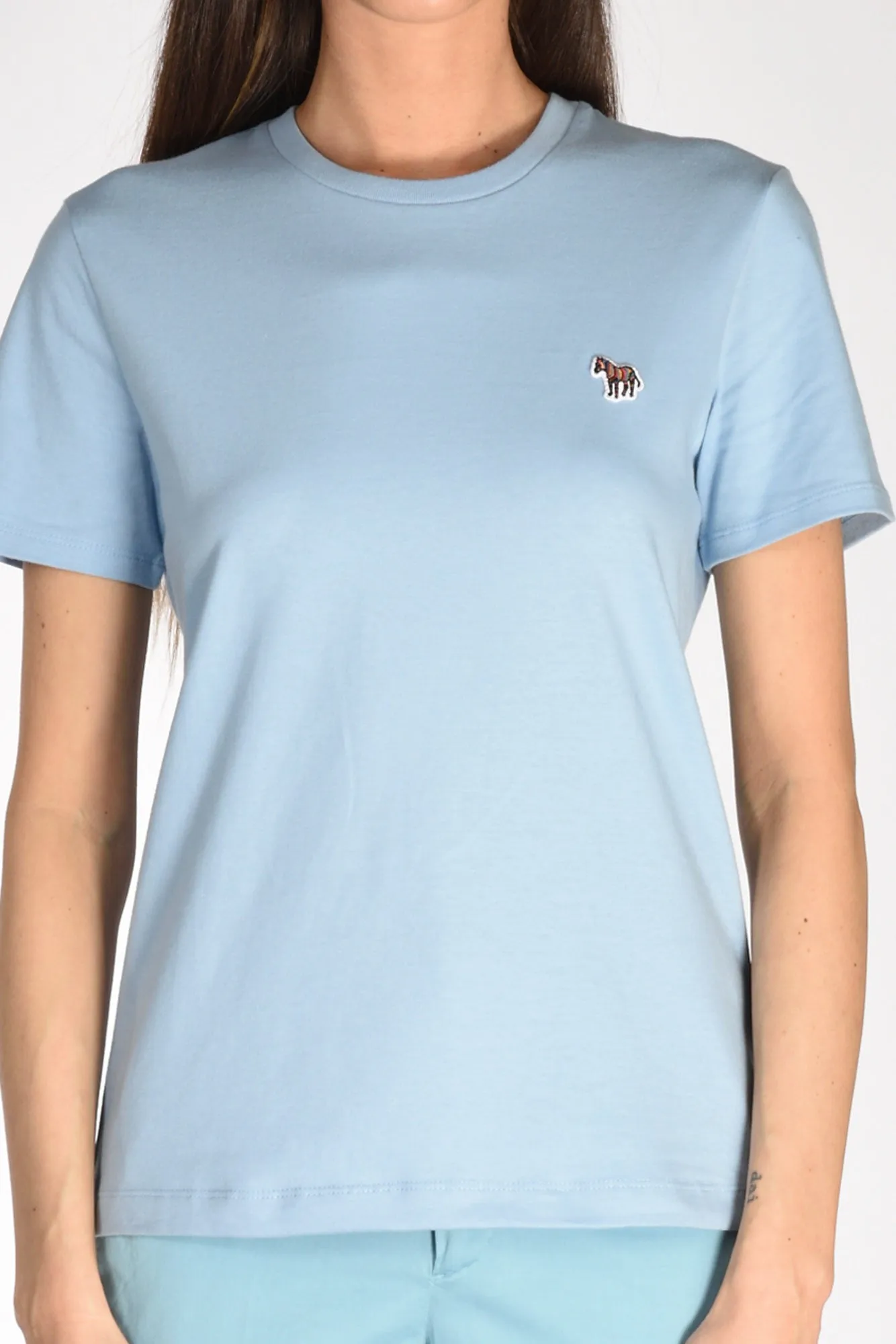 P.s. Paul Smith Tshirt Azzurro Acqua Donna