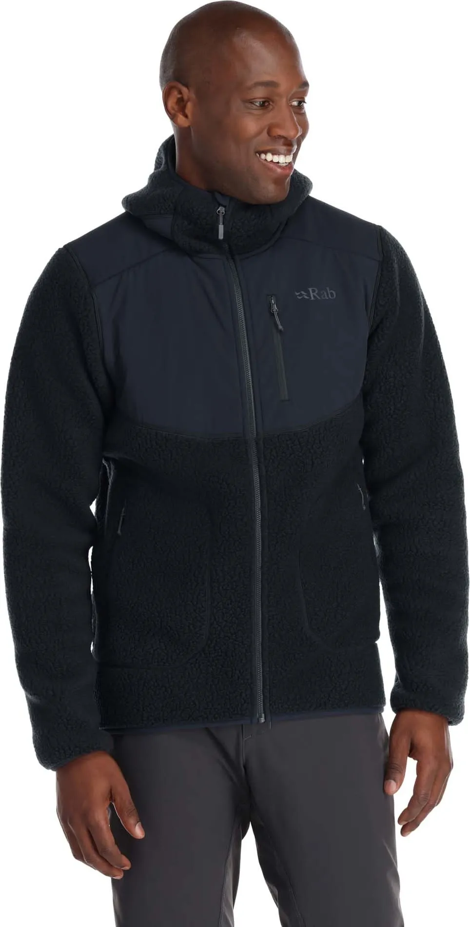 Rab Men's Outpost Hoody Beluga | Buy Rab Men's Outpost Hoody Beluga here | Outnorth