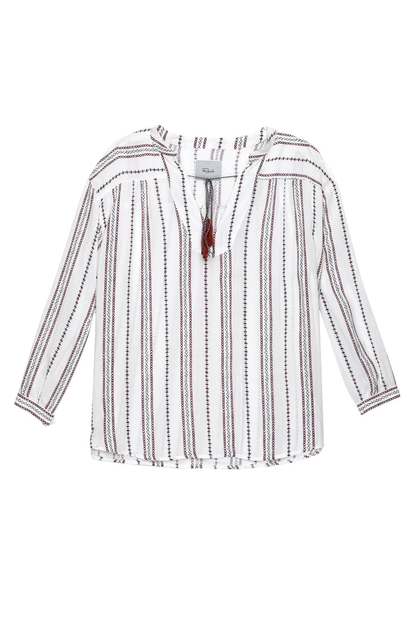 Rails  |Stripes Casual Style Shirts & Blouses