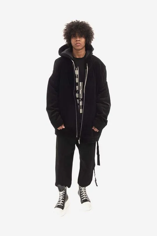 Rick Owens jacket Front Peter men's black color