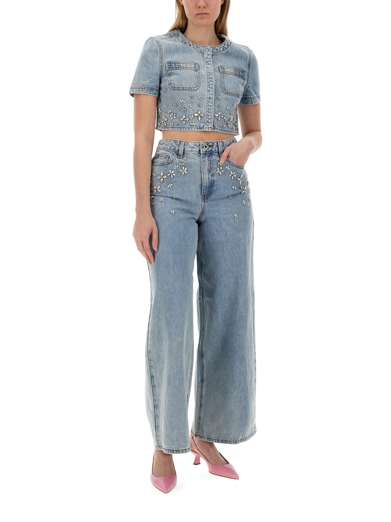 SELF-PORTRAIT    JEANS WIDE LEG