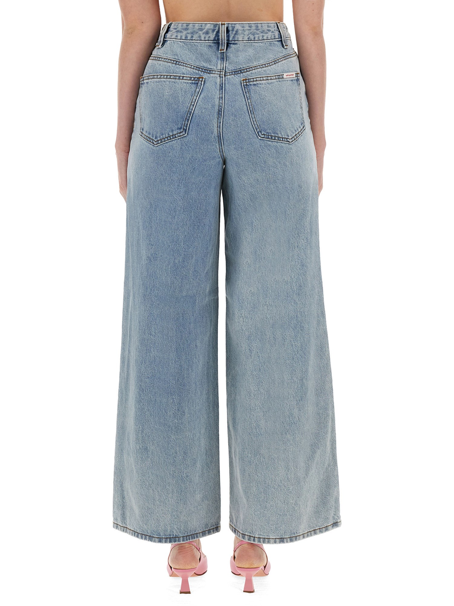 SELF-PORTRAIT    JEANS WIDE LEG