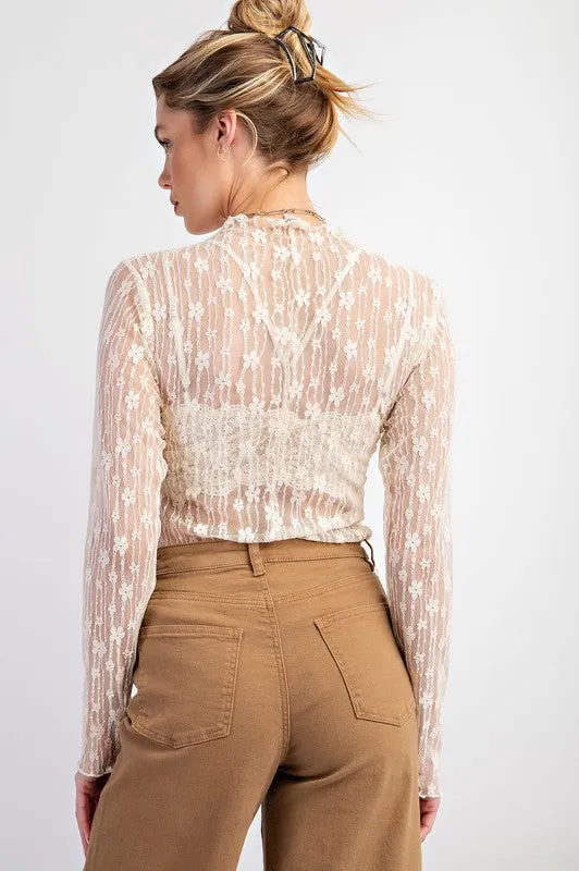 Sheer Lace Top