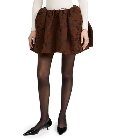 Shushu/Tong Bow Knots Short Skirt Brown 10