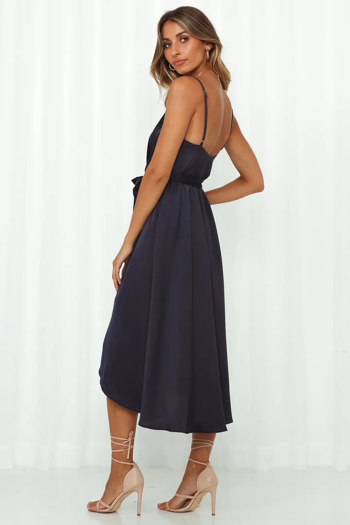 Siren Midi Dress - Navy