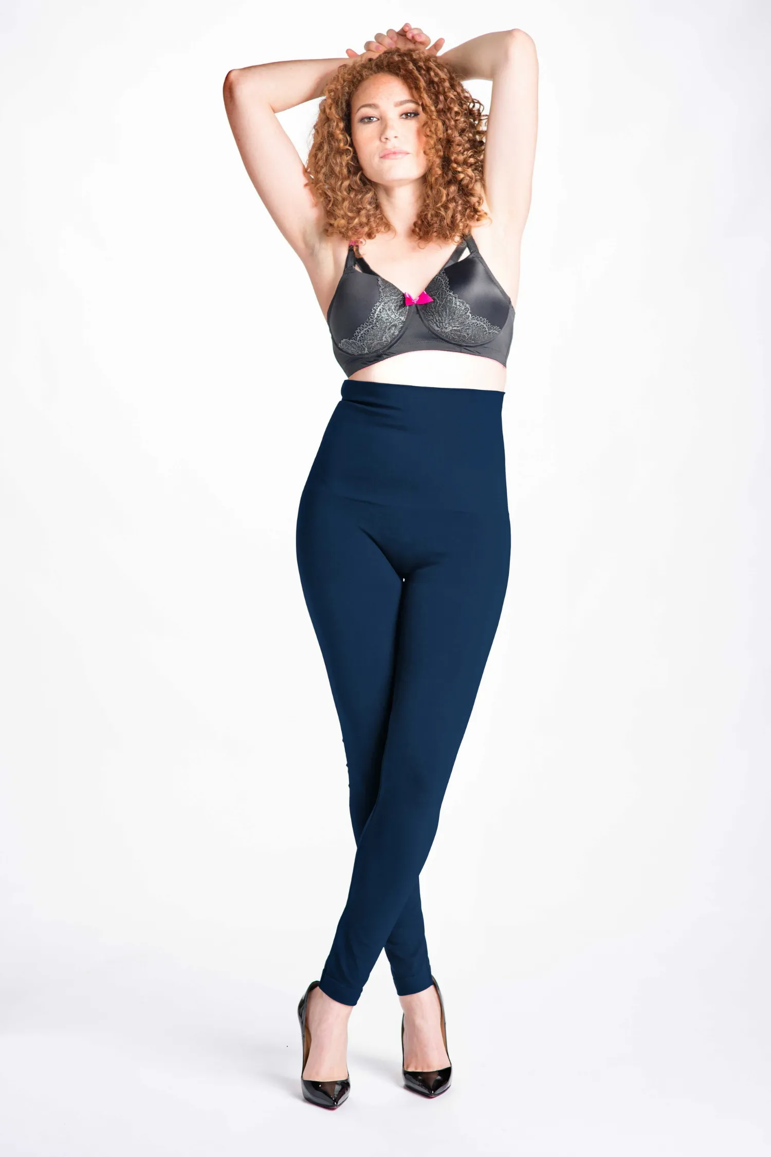 Snapback Postpartum Leggings - Navy