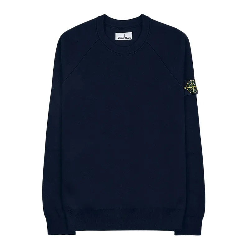 STONE ISLAND  |Crew Neck Street Style Long Sleeves Plain Cotton Logo