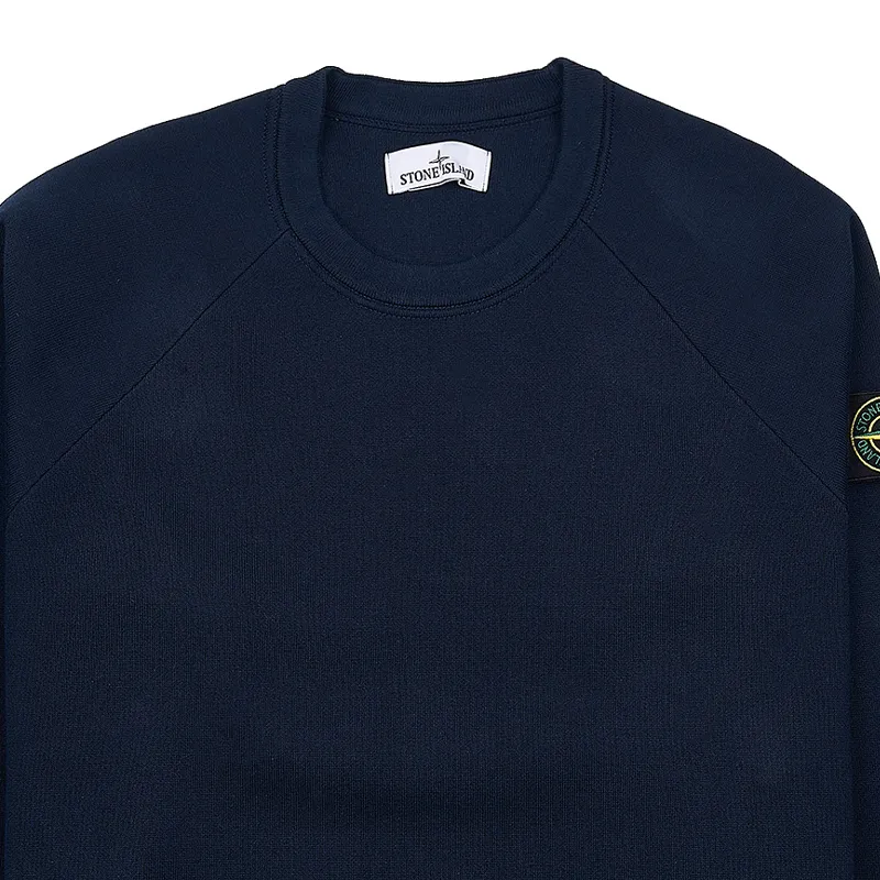 STONE ISLAND  |Crew Neck Street Style Long Sleeves Plain Cotton Logo