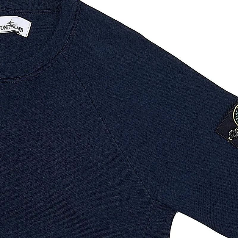 STONE ISLAND  |Crew Neck Street Style Long Sleeves Plain Cotton Logo