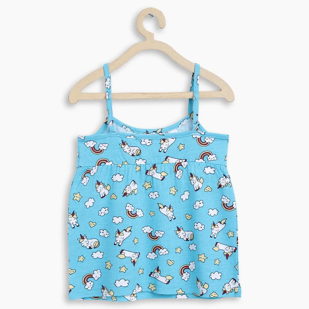 Strappy A-Line Top - Flying Unicorn - 1-2 years