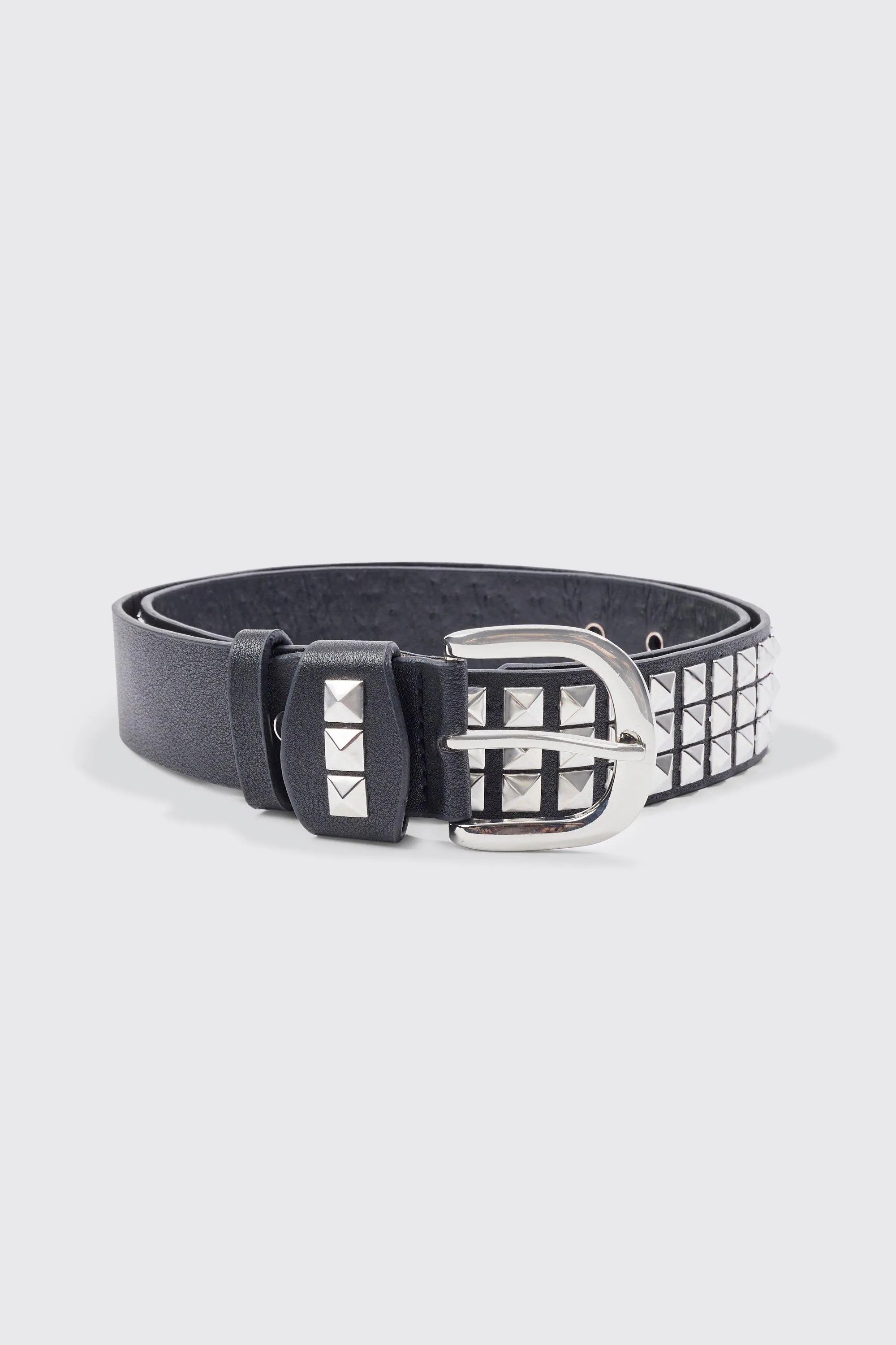 Studded Faux Leather Belt