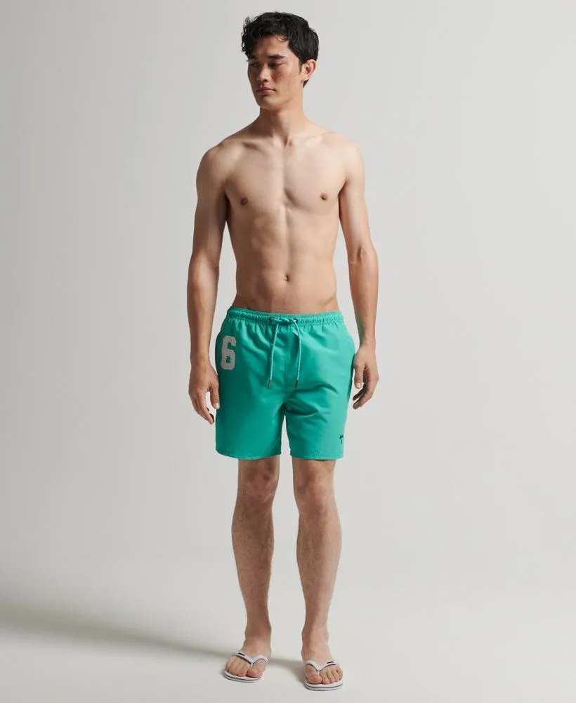 Superdry Print Swim Shorts Tropical Green