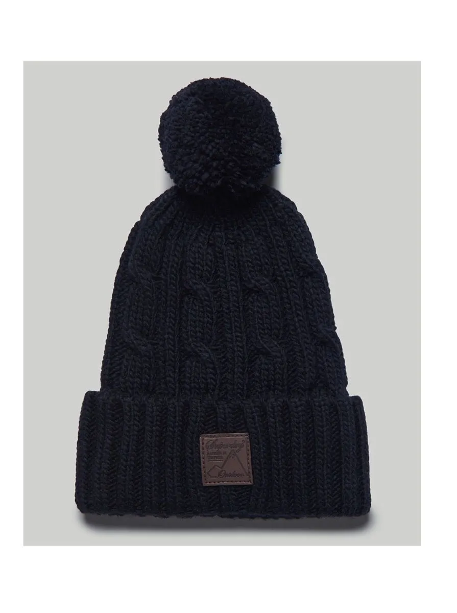 Superdry Trawler Cable Beanie Eclipse Navy