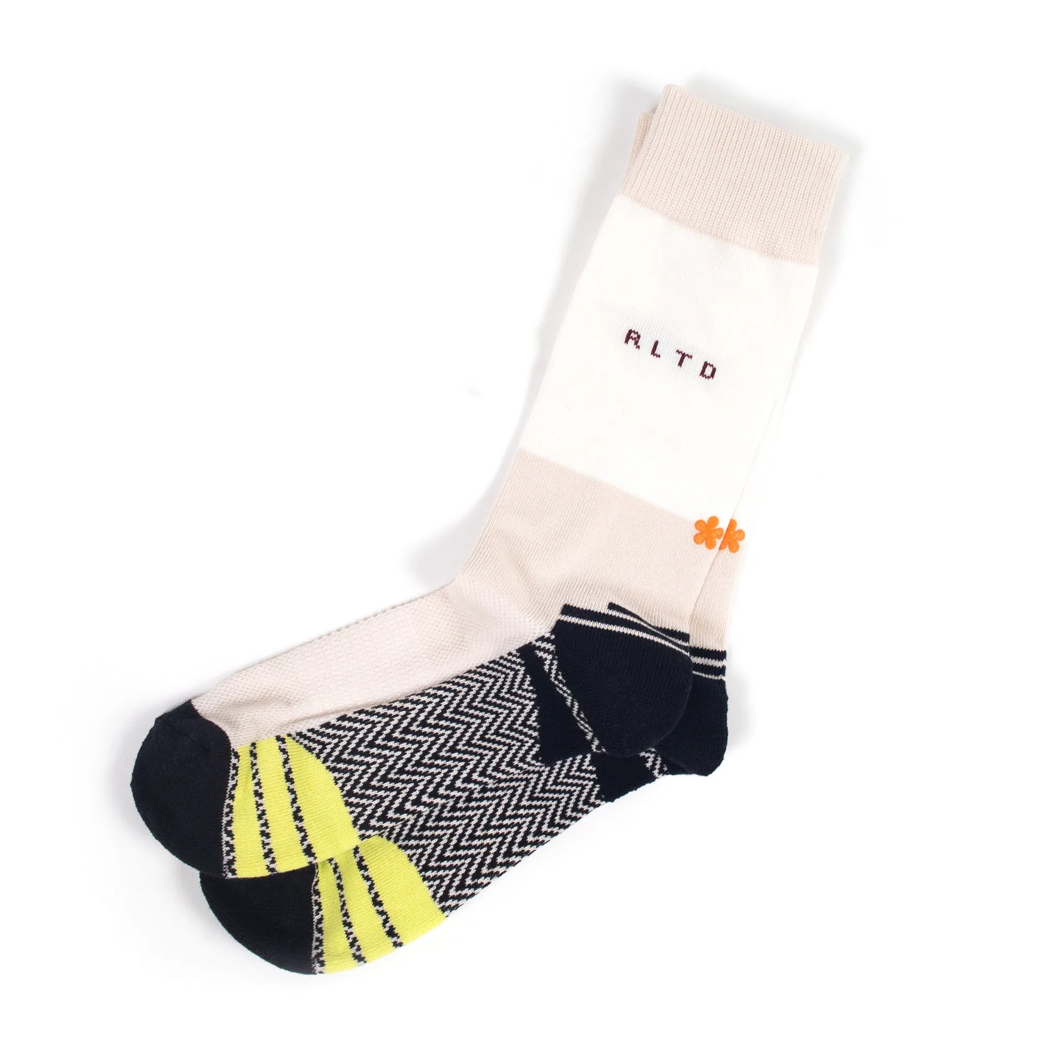 The Herringbone Crew Socks