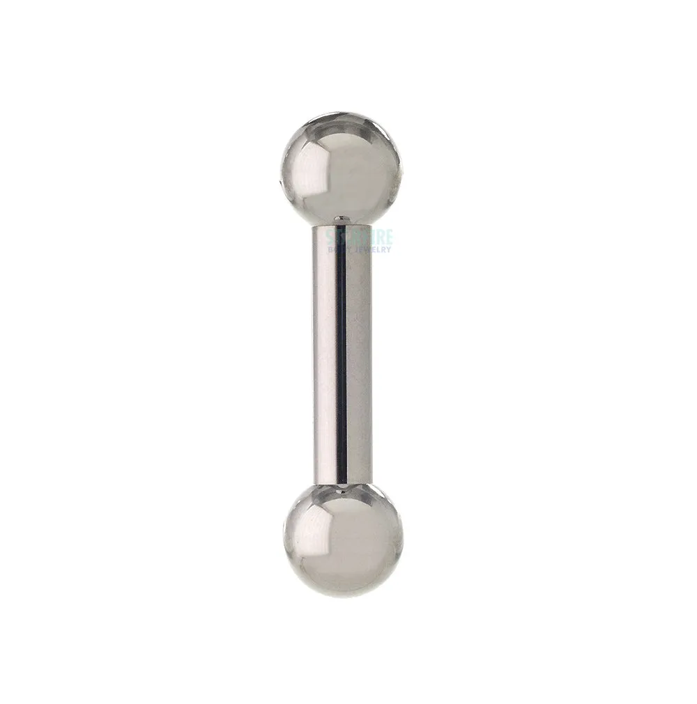 Titanium Straight Barbell - 10 ga.