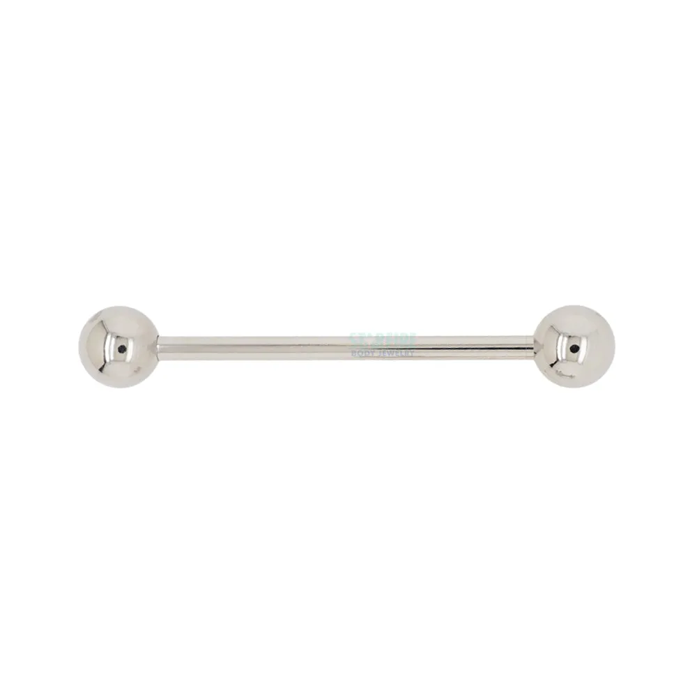 Titanium Straight Barbell - 16 ga.