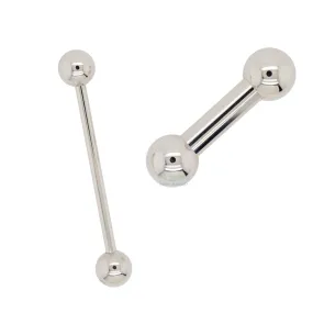 Titanium Straight Barbell - 16 ga.