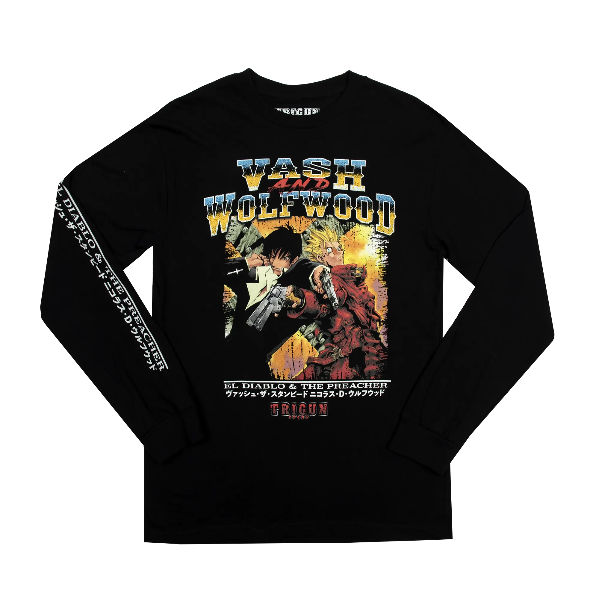 Vash And Wolfwood Black Long Sleeve