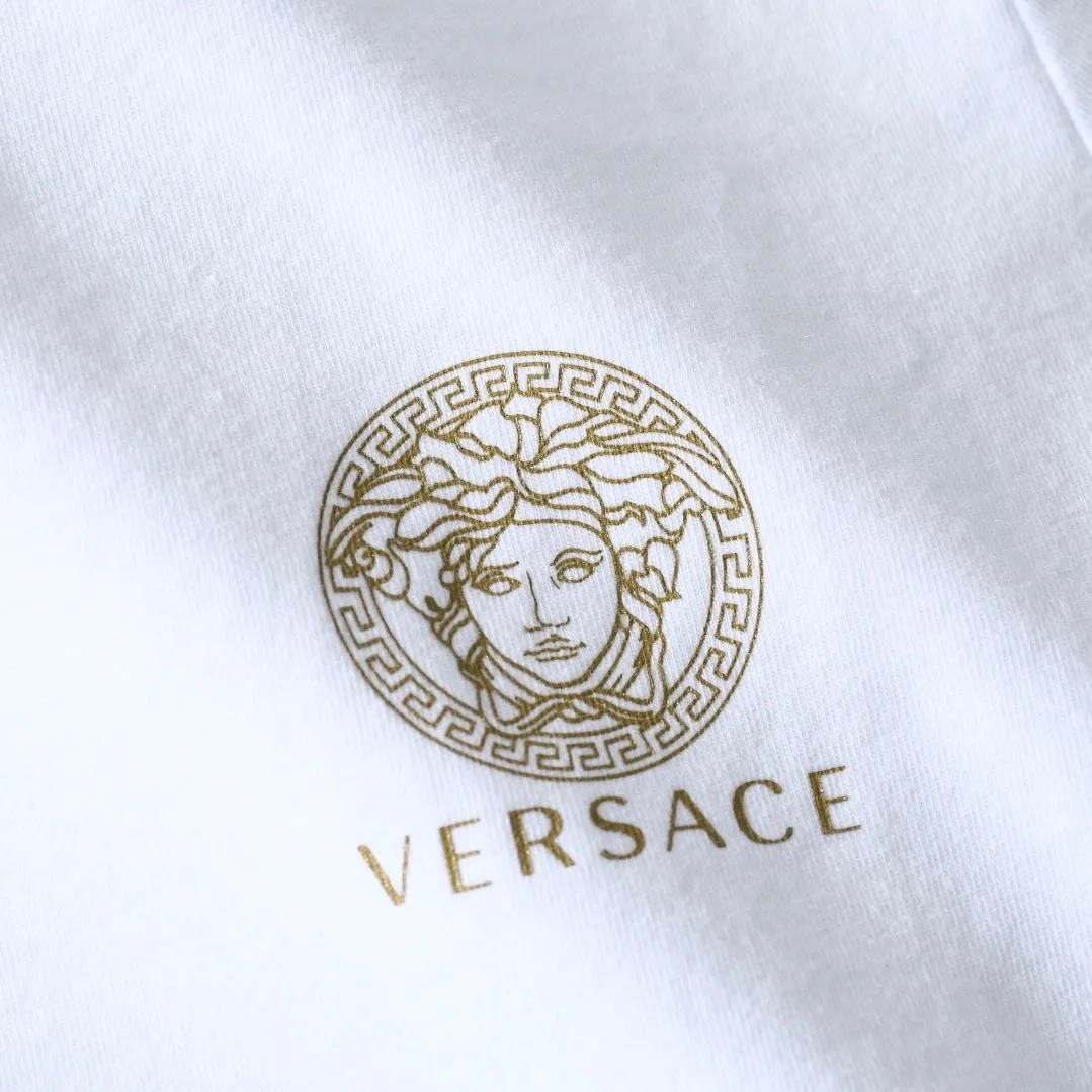 VERSACE  |Cotton Logo Luxury T-Shirts