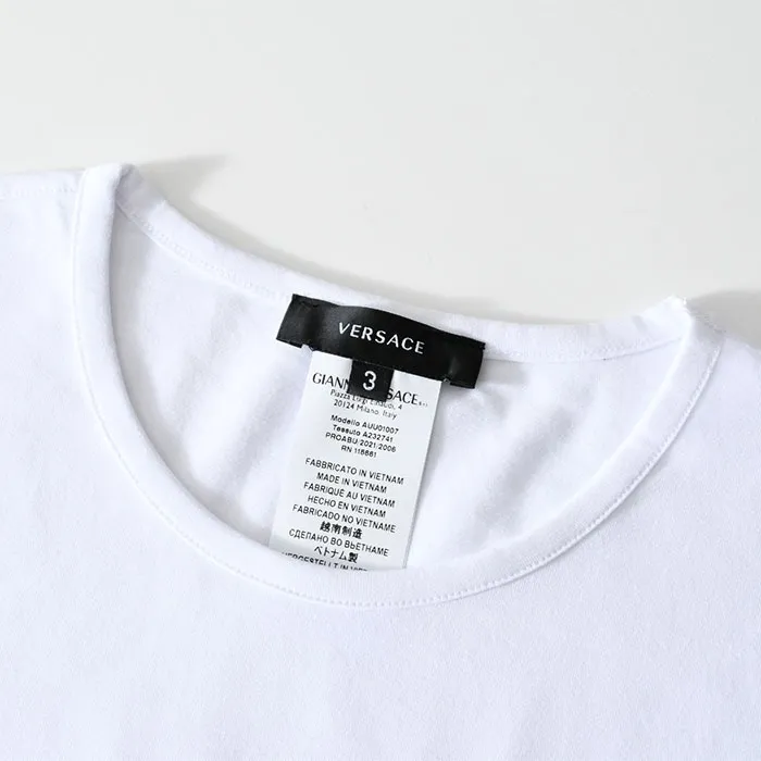 VERSACE  |Cotton Logo Luxury T-Shirts