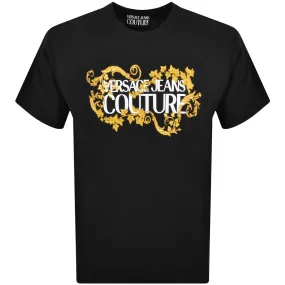 Versace Jeans Couture Logo T Shirt Black