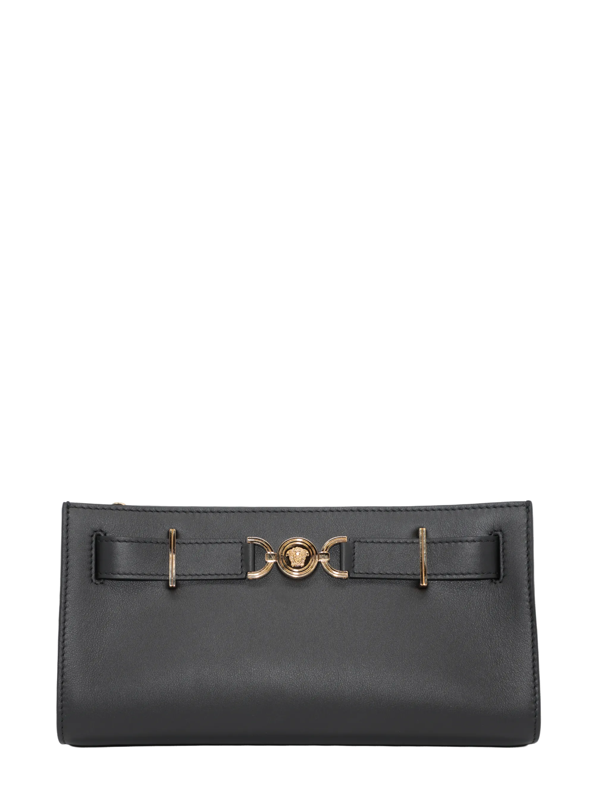 Versace Medusa '95 Clutch in Black Calf Leather