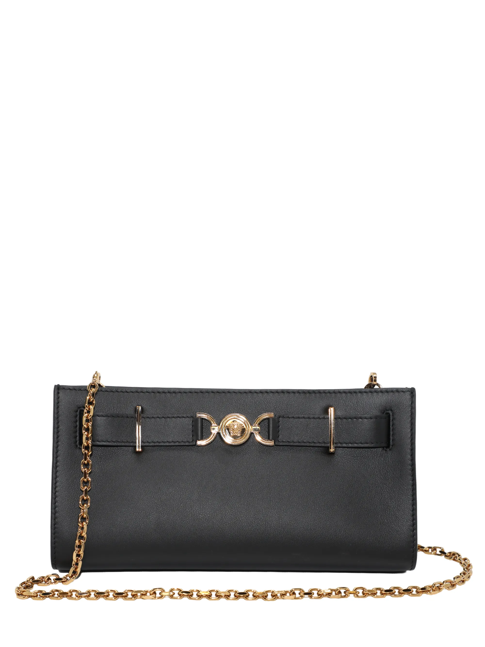 Versace Medusa '95 Clutch in Black Calf Leather