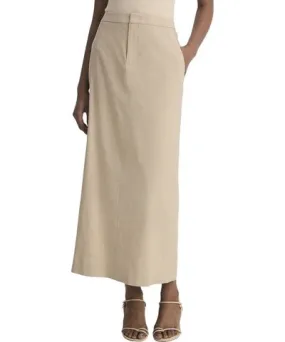 Vince Mid Rise Linen-Blend Maxi Skirt