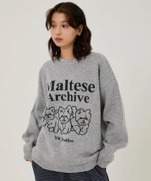 Wai Kei  |Unisex Street Style Long Sleeves Logo Sweaters