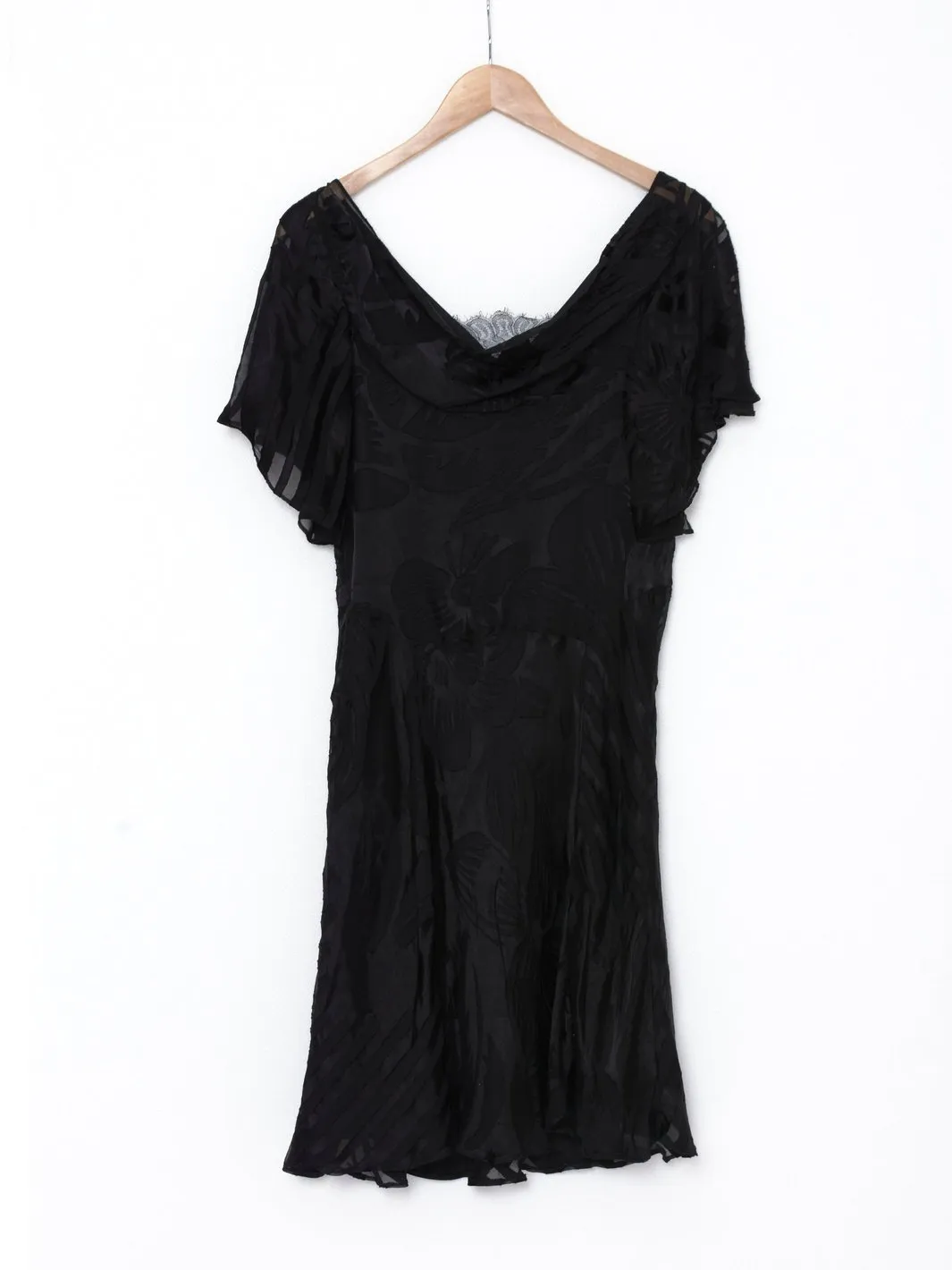 Y2K John Galliano black dress in silk blend